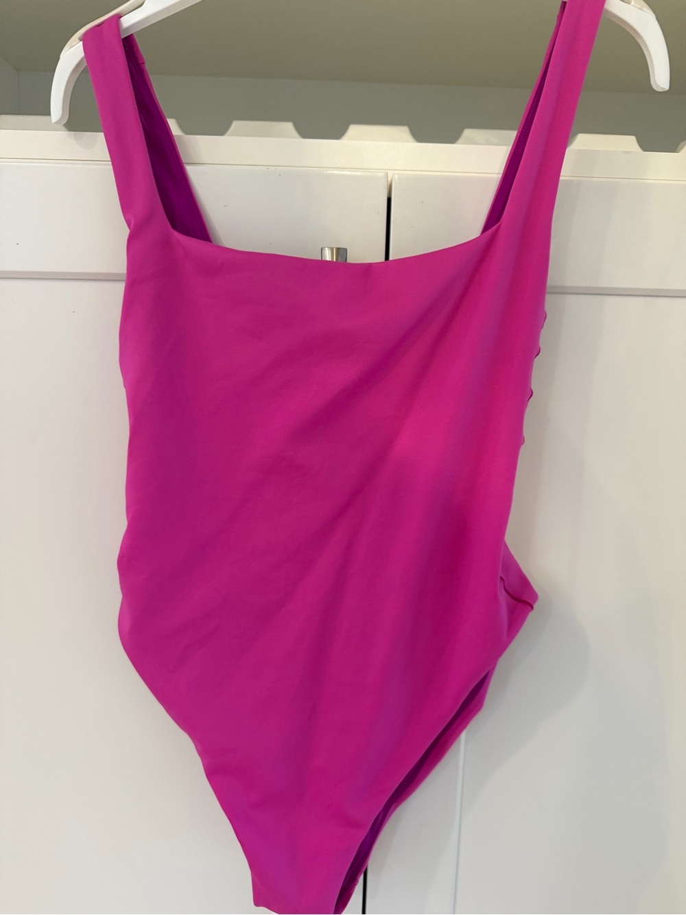 Left On Friday Fuchsia Scoop Neck One-Piece Swimsuit